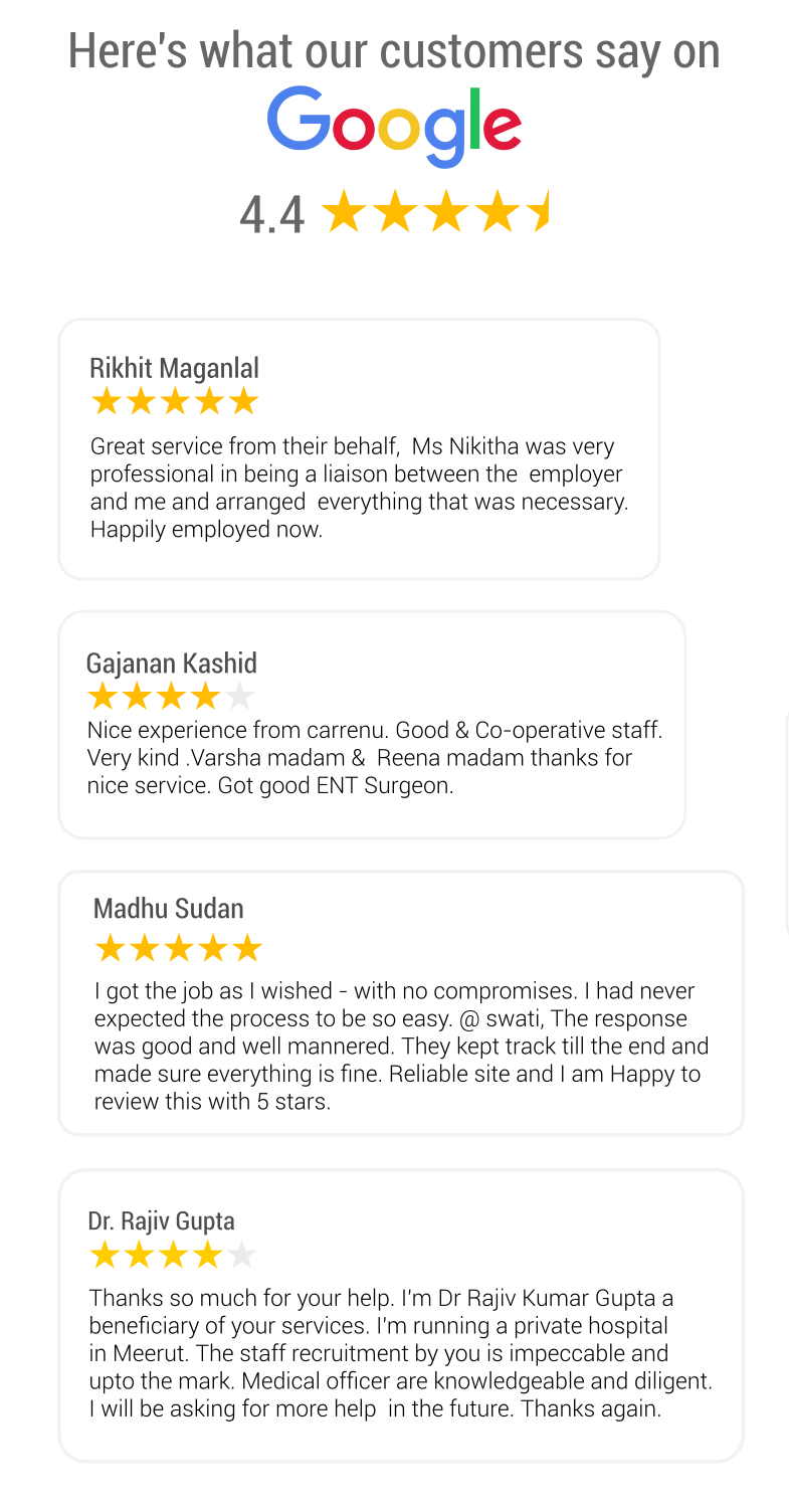 Careernu Hospital Recruitment Google Reviews