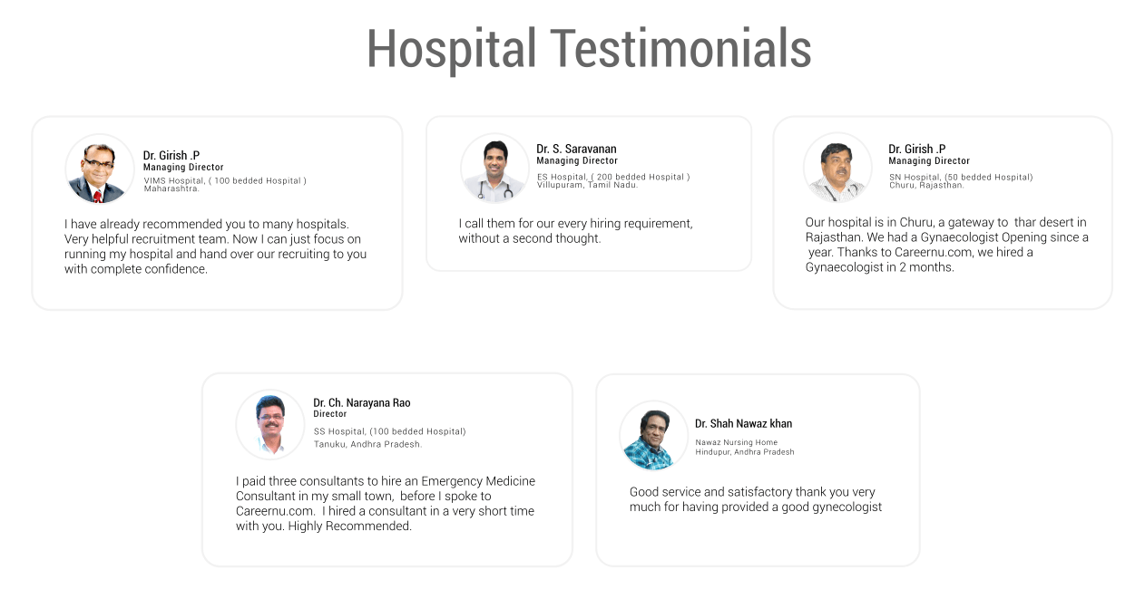 Hospital Testimonials
